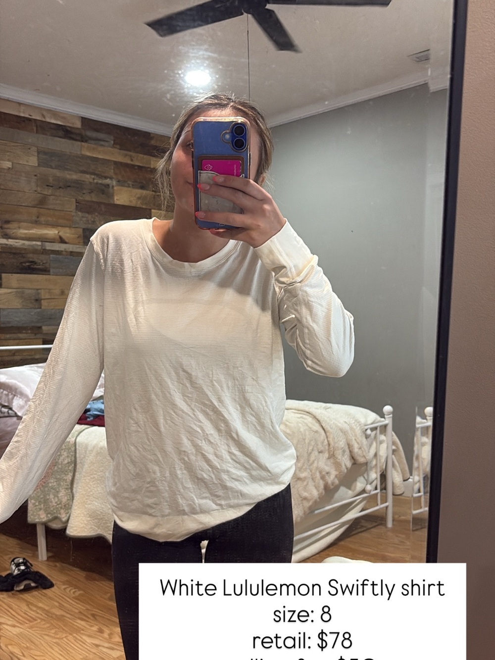 lululemon athletica Long Sleeve Crew Top in White